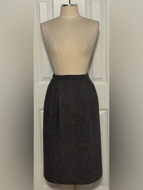 Suits Ltd Petites Wool Blend Plaid Pencil Skirt Size 12 Petite Lined Classic